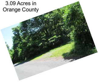 3.09 Acres in Orange County