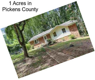 1 Acres in Pickens County