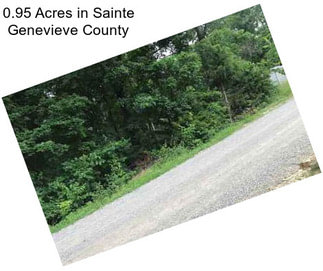 0.95 Acres in Sainte Genevieve County