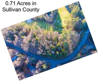 0.71 Acres in Sullivan County