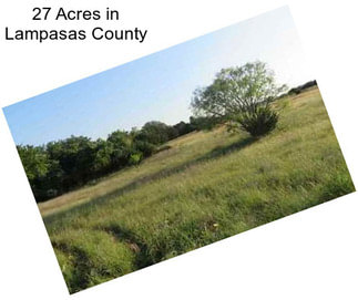 27 Acres in Lampasas County