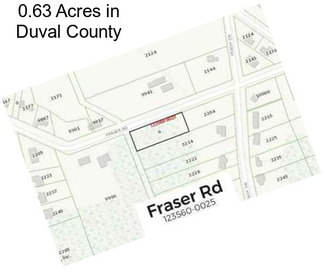 0.63 Acres in Duval County