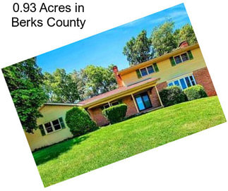 0.93 Acres in Berks County