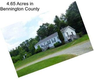 4.65 Acres in Bennington County