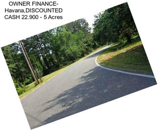 OWNER FINANCE- Havana,DISCOUNTED CASH 22.900 - 5 Acres