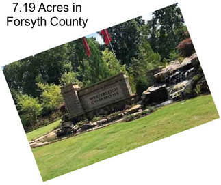 7.19 Acres in Forsyth County