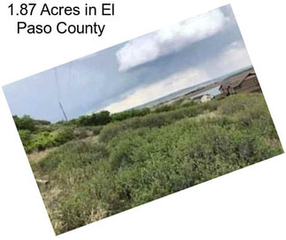 1.87 Acres in El Paso County