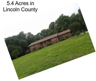 5.4 Acres in Lincoln County