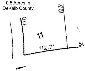 0.5 Acres in DeKalb County