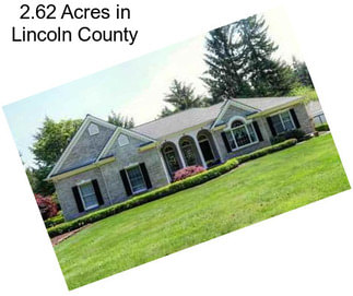 2.62 Acres in Lincoln County