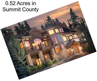 0.52 Acres in Summit County