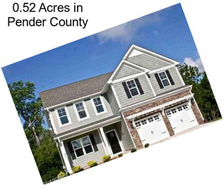 0.52 Acres in Pender County
