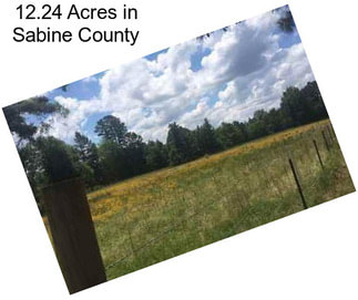 12.24 Acres in Sabine County