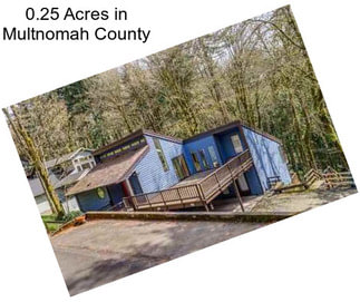 0.25 Acres in Multnomah County