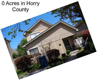 0 Acres in Horry County