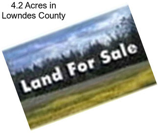 4.2 Acres in Lowndes County