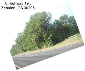 0 Highway 19 , Zebulon, GA 30295