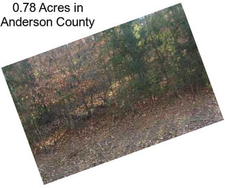 0.78 Acres in Anderson County