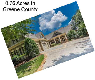 0.76 Acres in Greene County