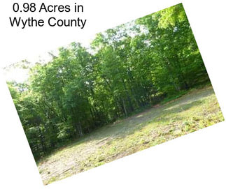 0.98 Acres in Wythe County