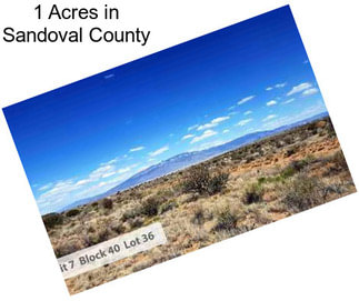 1 Acres in Sandoval County