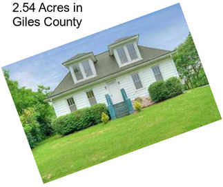 2.54 Acres in Giles County