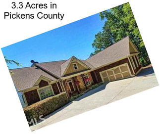 3.3 Acres in Pickens County