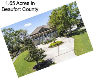 1.65 Acres in Beaufort County
