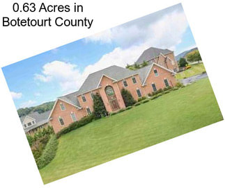 0.63 Acres in Botetourt County