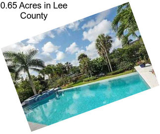 0.65 Acres in Lee County