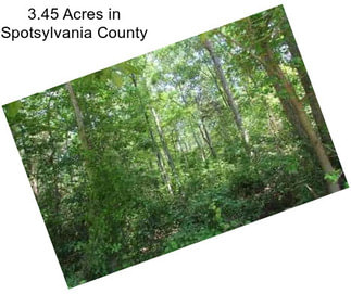 3.45 Acres in Spotsylvania County