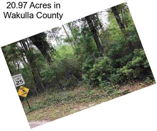 20.97 Acres in Wakulla County