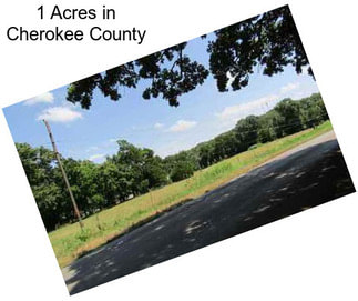 1 Acres in Cherokee County