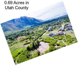 0.69 Acres in Utah County