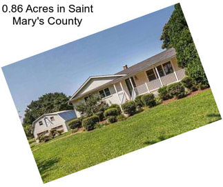 0.86 Acres in Saint Mary\'s County
