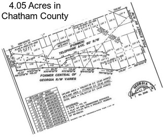 4.05 Acres in Chatham County
