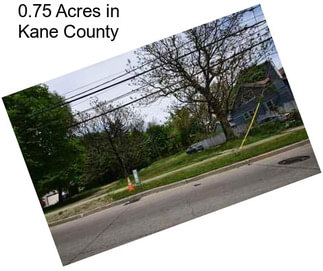 0.75 Acres in Kane County