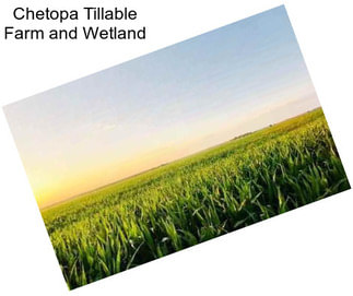 Chetopa Tillable Farm and Wetland