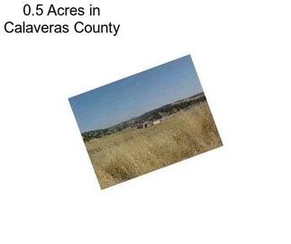 0.5 Acres in Calaveras County