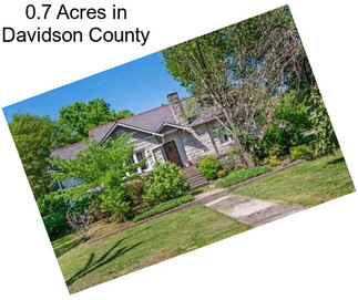 0.7 Acres in Davidson County