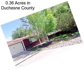 0.36 Acres in Duchesne County