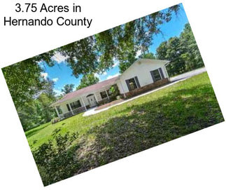 3.75 Acres in Hernando County