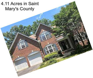 4.11 Acres in Saint Mary\'s County