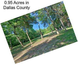 0.95 Acres in Dallas County