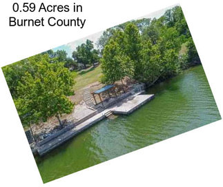 0.59 Acres in Burnet County