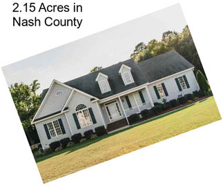 2.15 Acres in Nash County