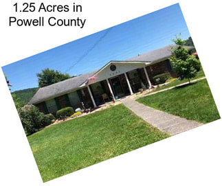 1.25 Acres in Powell County