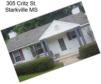 305 Critz St. Starkville MS