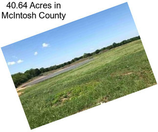 40.64 Acres in McIntosh County