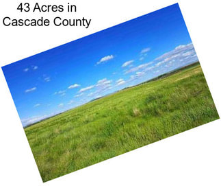 43 Acres in Cascade County